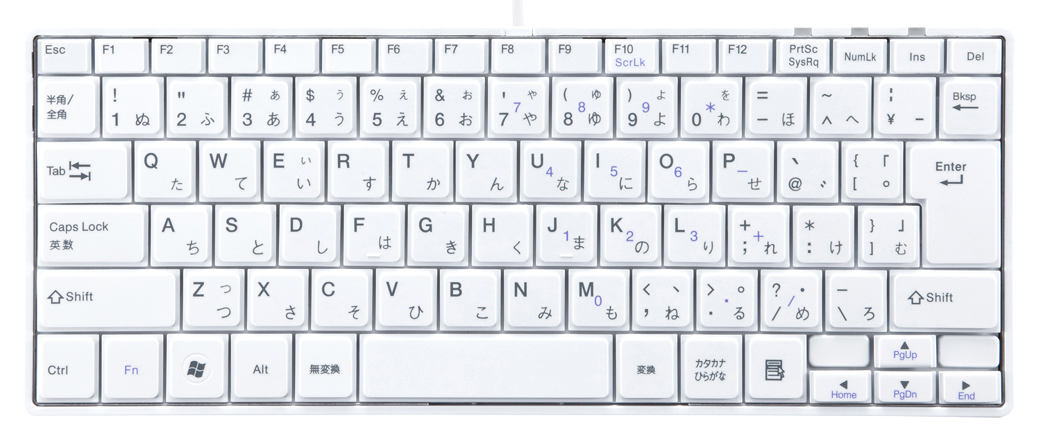 SKB-SL18W【USBスリムキーボード（ホワイト）】無駄を省いた薄型