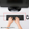 SKB-SL19BK 静音スリムキーボード(ブラック) SKB-SL19BK / 静音スリムキーボード(ブラック)