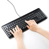 SKB-SL21UHBK USBハブ付キーボード SKB-SL21UHBK / USBハブ付キーボード