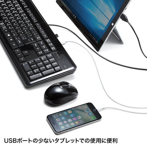 SKB-SL21UHBK / USBハブ付キーボード