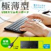 SKB-SL32BK USBスリムキーボード(ブラック) SKB-SL32BK / USBスリムキーボード(ブラック)