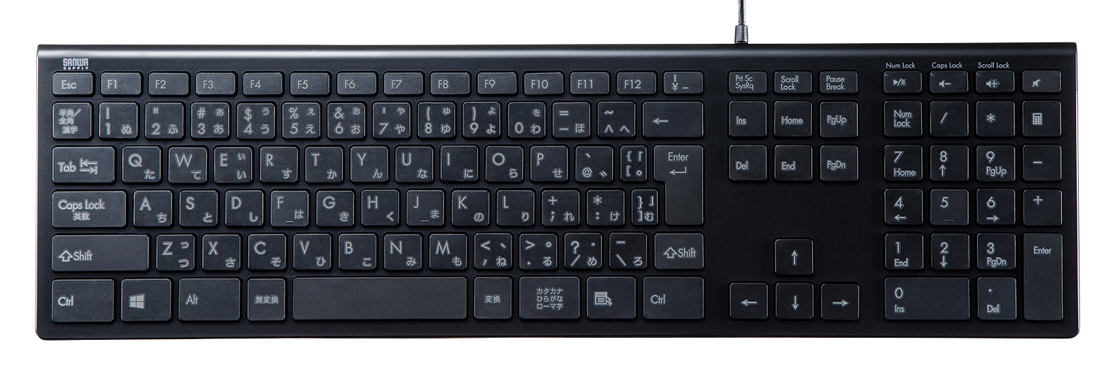 SKB-SL33BK【USBスリムキーボード】快適に入力できる SKB-SL33BK【USBスリムキーボード】快適に入力できる
