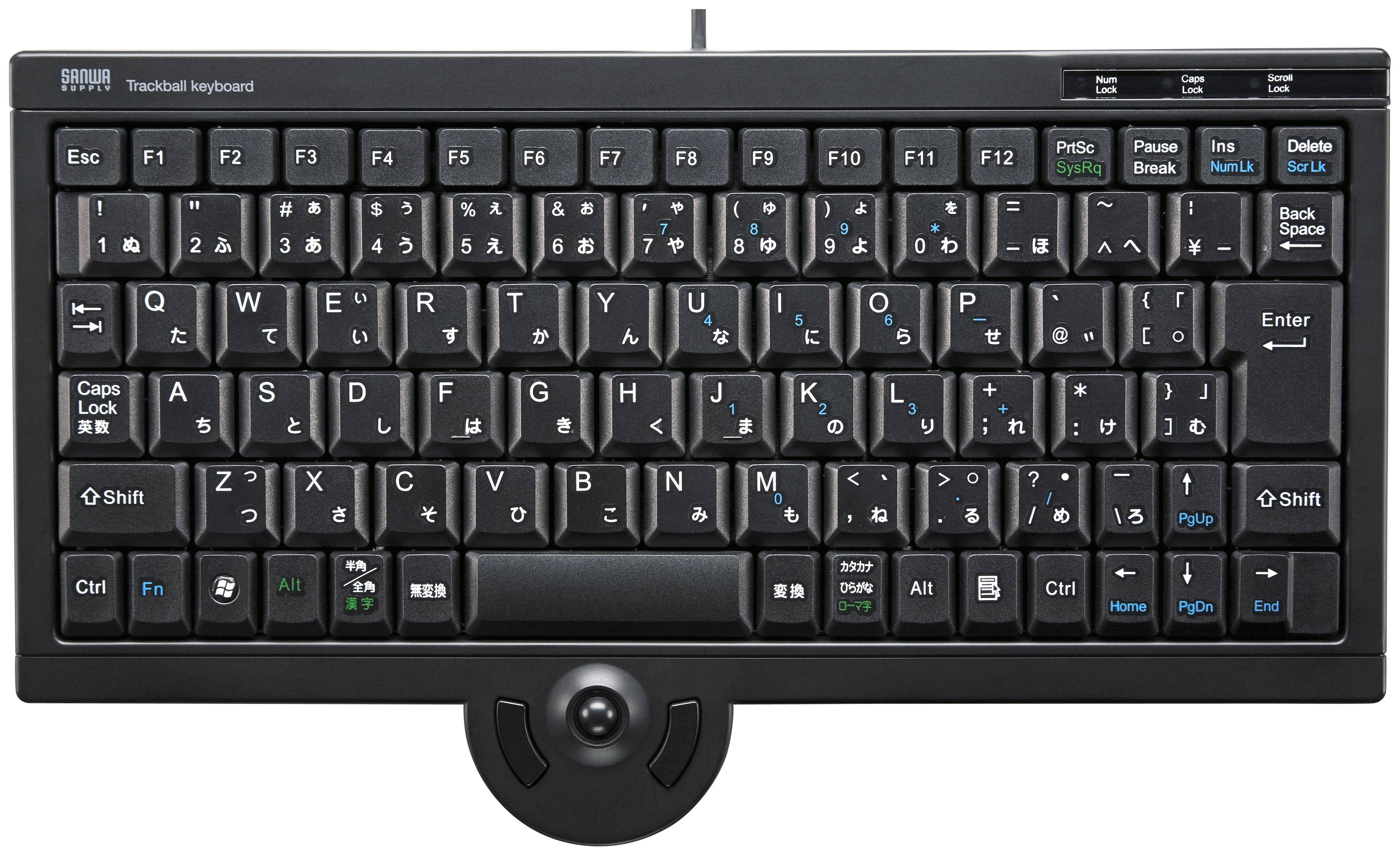 bally トラックボール付きキーボード サンワサプライ】コンパクトキーボードに光学式トラックボール