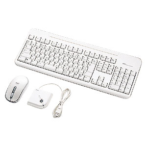 SKB-WL07SETW / マウス付きワイヤレスキーボード(ホワイト)