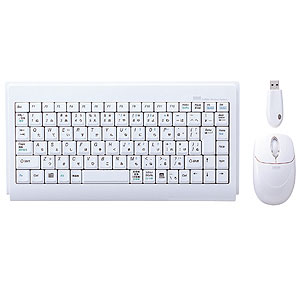 SKB-WL09SETW / マウス付きワイヤレスキーボード（クリアホワイト）