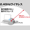 SKB-WL10BK / ワイヤレスキーボード（ブラック）