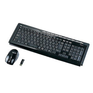 SKB-WL10SETBK / マウス付きワイヤレスキーボード(ブラック)