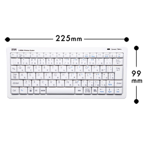 SKB-WL11W / ワイヤレスミニキーボード（ホワイト）