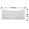 SKB-WL11W ワイヤレスミニキーボード(ホワイト) SKB-WL11W / ワイヤレスミニキーボード(ホワイト)