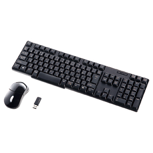 SKB-WL12SETBK / マウス付きワイヤレスキーボード（ブラック）