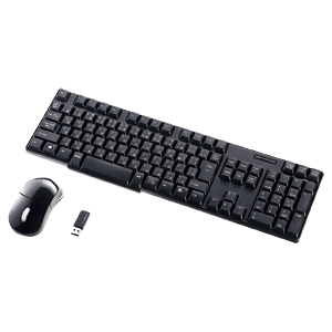 SKB-WL12SETBK / マウス付きワイヤレスキーボード(ブラック)