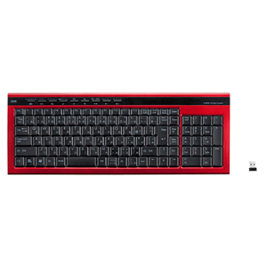 SKB-WL15R / ワイヤレスキーボード(レッド)