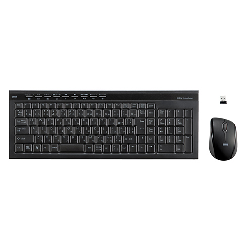 SKB-WL15SETBK / マウス付きワイヤレスキーボード（ブラック）