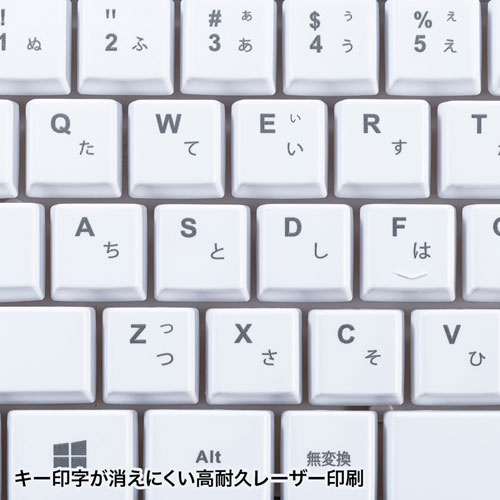 マウス付きワイヤレスキーボード（ホワイト）