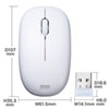 SKB-WL34SETW / マウス付きワイヤレスキーボード（ホワイト）