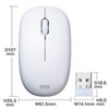 SKB-WL34SETW マウス付きワイヤレスキーボード(ホワイト) SKB-WL34SETW / マウス付きワイヤレスキーボード(ホワイト)