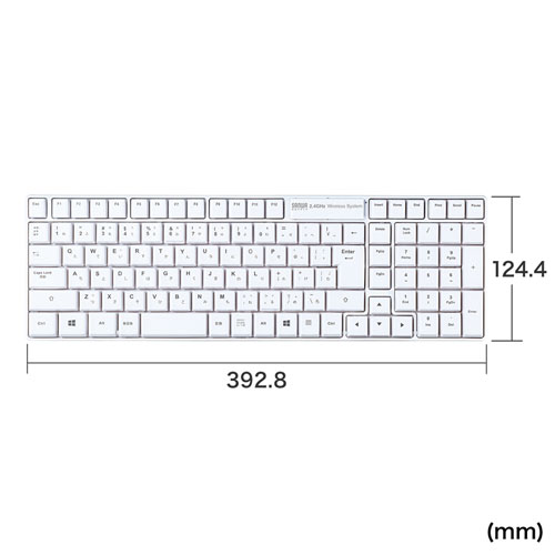 SKB-WL34W / ワイヤレスキーボード（ホワイト）