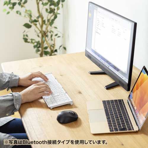 【色: ホワイト】サンワサプライ ワイヤレス折りたたみフルキーボード（ホワイト）