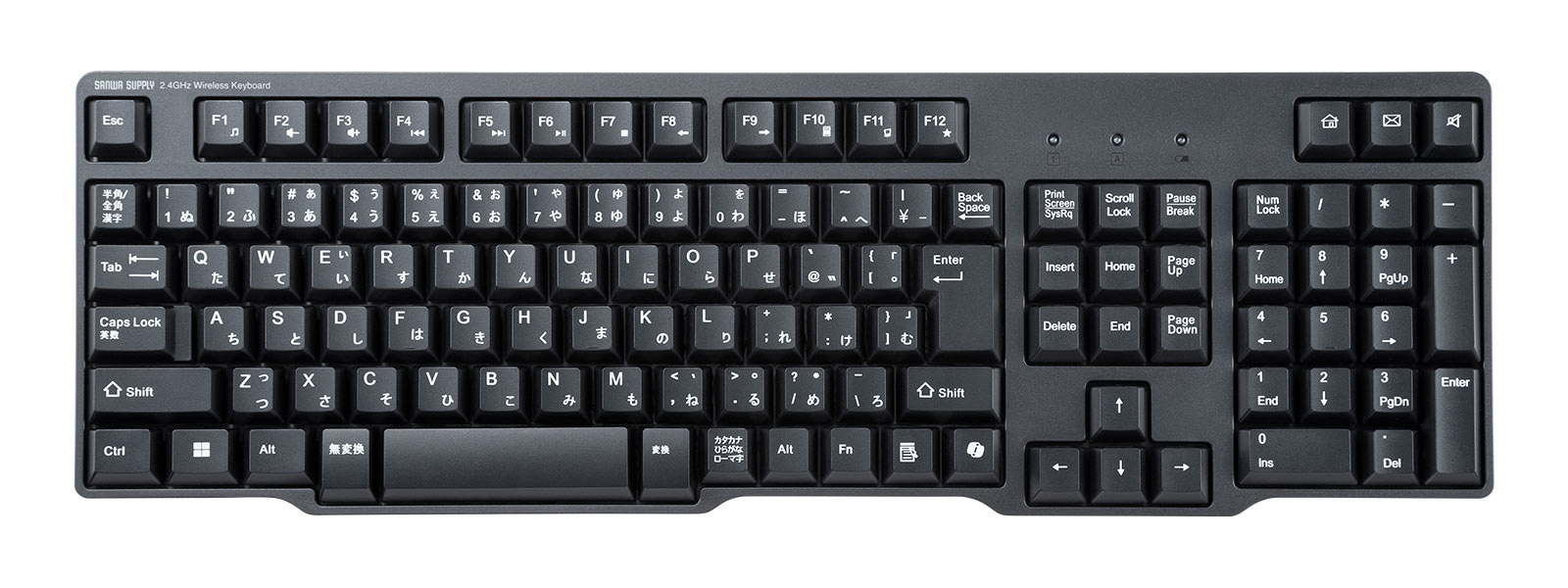 SKB-WL40ASETBK【静音マウス付きワイヤレスキーボード（USB A