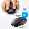 SKB-WL40CSETBK / 静音マウス付き2.4GHzワイヤレスキーボード（Type-C接続）