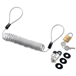 SL-61 / パソコンセキュリティワイヤーロック(カールコード&南京錠タイプ)