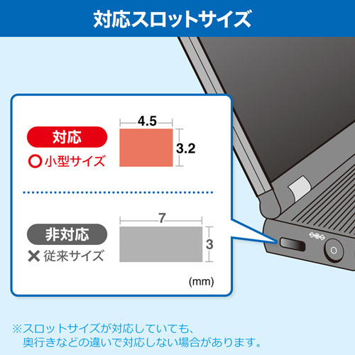 SL-81 / Noble Wedgeスロット対応セキュリティワイヤー・南京錠