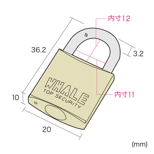 SLE-2L-10N / eセキュリティ（南京錠小No.10）