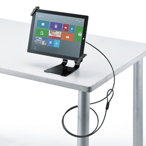 SLE-31STB13BK / タブレット汎用セキュリティ10~13インチ対応(eセキュリティ・ブラック)