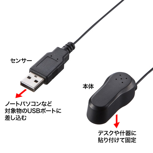SLE-3ALMN / アラームセキュリティ（USBコネクタ取り付け・シングルタイプ）