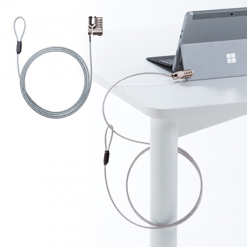 SLE-48SSFPG / Surface用セキュリティワイヤー（ダイヤル錠タイプ）
