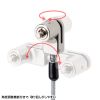 SLE-50SSFPG Surface用セキュリティワイヤー(シリンダー錠タイプ) SLE-50SSFPG / Surface用セキュリティワイヤー(シリンダー錠タイプ)