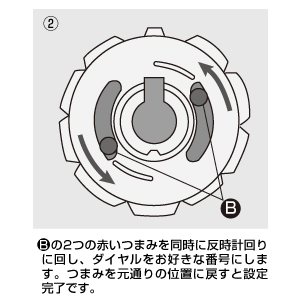 SLE-7L / eセキュリティ(SL-27ダイヤル錠、ワイヤー付・4桁)