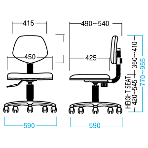 SNC-013GY / OAチェア