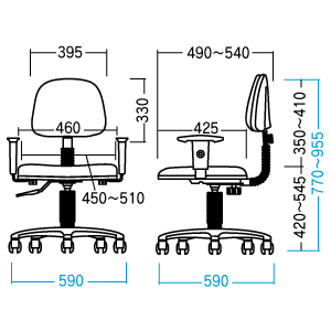 SNC-015BL / OAチェア