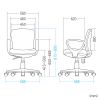 SNC-022KBL2 オフィスチェア(ブルー) SNC-022KBL2 / オフィスチェア(ブルー)