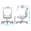 SNC-500BL / OAチェア