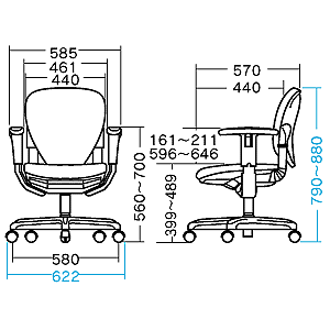 SNC-502BL / OAチェア