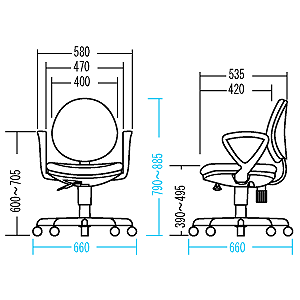 SNC-521BL / OAチェア