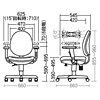 SNC-522BL OAチェア SNC-522BL / OAチェア