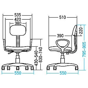 SNC-999BKN / OAチェア（ブラック）