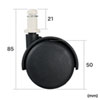 SNC-CAST10 OAチェア用ナイロンキャスター(5個入り) SNC-CAST10 / OAチェア用ナイロンキャスター(5個入り)