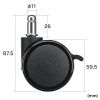 SNC-CAST12 ストッパー付き大型ウレタンキャスター(5個入り) SNC-CAST12 / ストッパー付き大型ウレタンキャスター(5個入り)