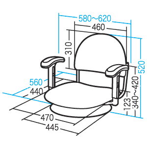 SNC-F10ABK / 座イス