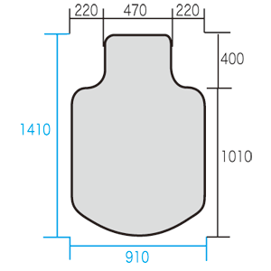 SNC-MAT1BL / OAチェア用マット