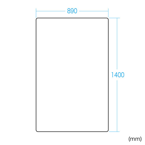 SNC-MAT2BR / OAチェア用マット（W890×D1400mm）