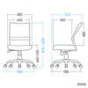 SNC-NET16BK / メッシュOAチェア