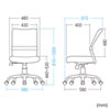 SNC-NET16BK メッシュOAチェア SNC-NET16BK / メッシュOAチェア