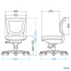 SNC-NET19R メッシュチェア(レッド・肘あてなし) SNC-NET19R / メッシュチェア(レッド・肘あてなし)