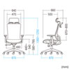 SNC-NET22BK ハンガー付きメッシュチェア SNC-NET22BK / ハンガー付きメッシュチェア