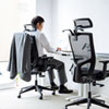 SNC-NET22BK ハンガー付きメッシュチェア SNC-NET22BK / ハンガー付きメッシュチェア
